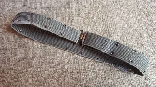 original bushwar era as found Porra web-belt in well used (some frayng) field condition FAPLA likely
