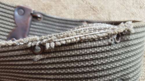 original bushwar era as found Porra web-belt in well used (some frayng) field condition FAPLA likely