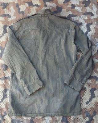 good undamged & used size Med Recce copy `C` copy camo l/s shirt olive HBT porra style 80`s vintage