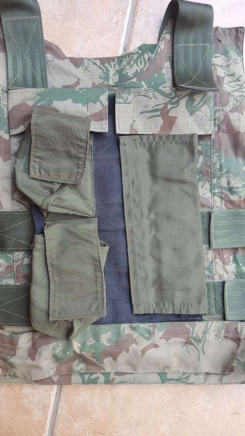 pre-1992 era SAP camo body armour cover (no ballistic panels incl.) with shotgun 12G ammo panel