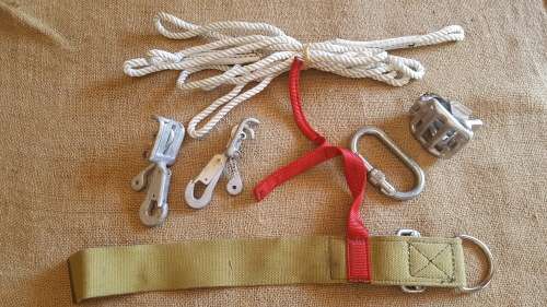 original 6 piece lot of period era SADF type Para Bn used equipment for kit jumps - great used clean