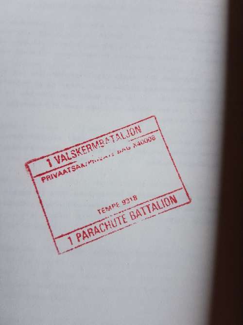 premium booklet an original period SADF era Military Leadership manual in Eng/ Afr with unit stamps