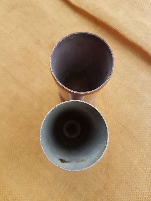 2 x SADF/ SAP era `township` duty keepsakes - empty innert 100% safe 37mm empty stopper-gun ammo ca