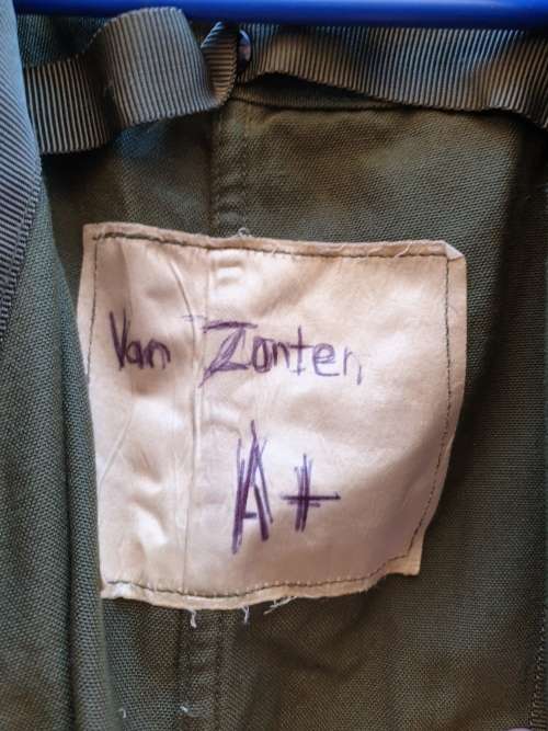 early bushwar era SADF issue olive green AFV crew-man`s fire-resistant one-piece overall size small