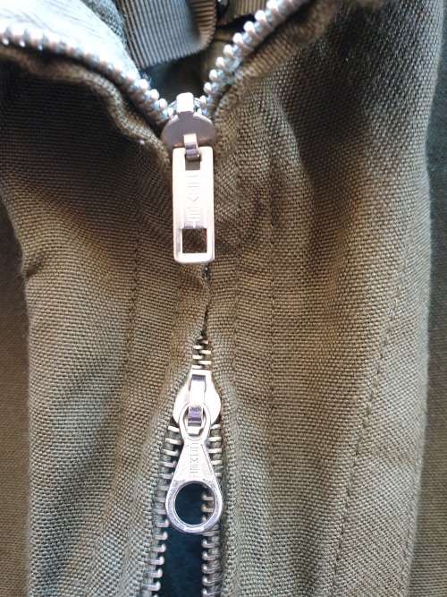 early bushwar era SADF issue olive green AFV crew-man`s fire-resistant one-piece overall size small