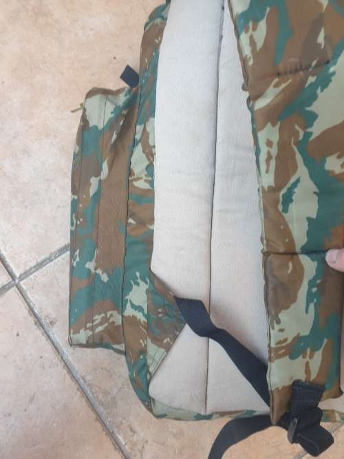 original custom made 32 Bn summer camo patt (thin nylon from bivi) assault pack in used cond