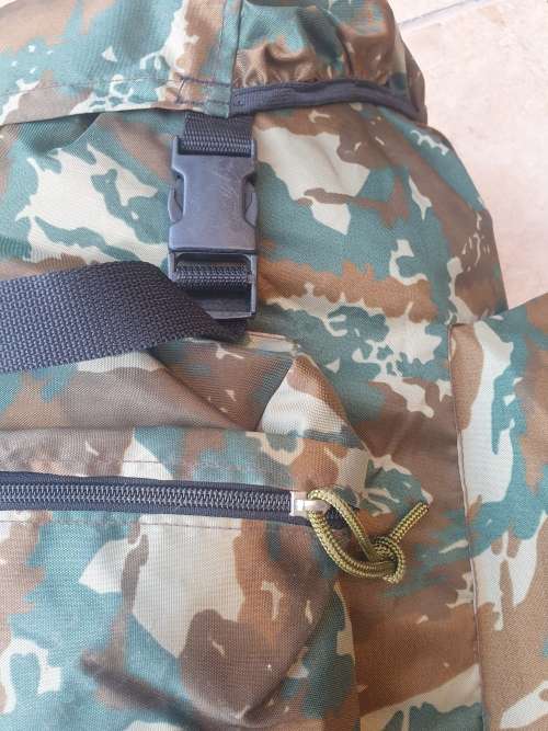 original custom made 32 Bn summer camo patt (thin nylon from bivi) assault pack in used cond