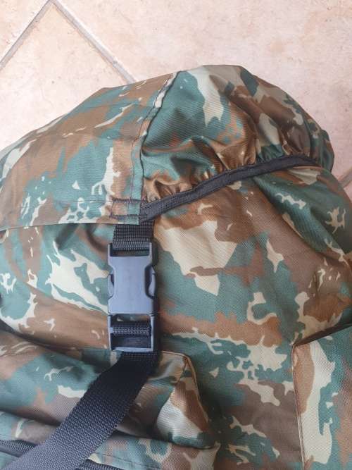 original custom made 32 Bn summer camo patt (thin nylon from bivi) assault pack in used cond