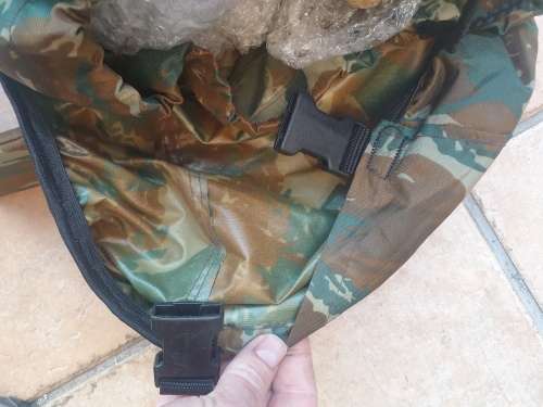 original custom made 32 Bn summer camo patt (thin nylon from bivi) assault pack in used cond