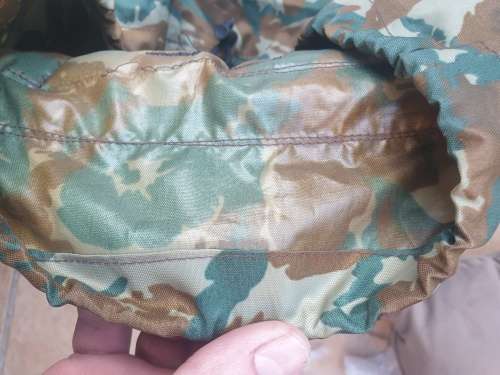 original custom made 32 Bn summer camo patt (thin nylon from bivi) assault pack in used cond