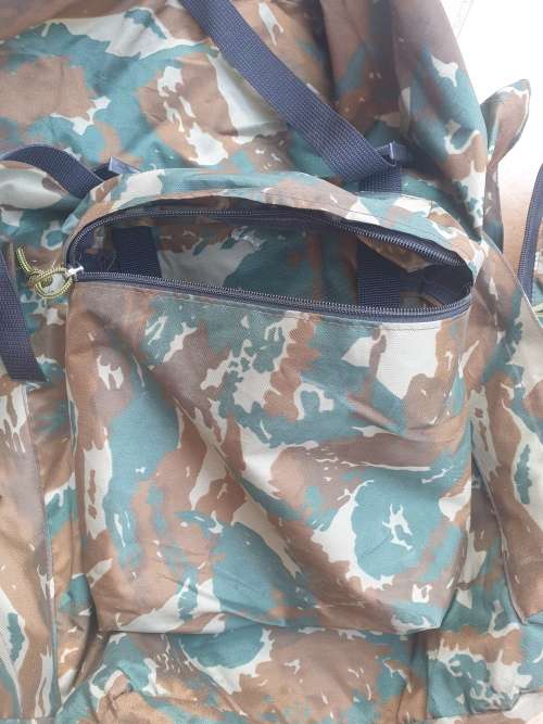 original custom made 32 Bn summer camo patt (thin nylon from bivi) assault pack in used cond