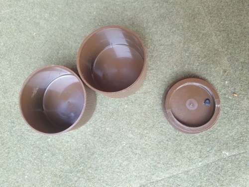 empty nutria tube SADF era (dd 1980?) EMPTY/EXPENDED 300m hand-held parachute illum flare, FFE