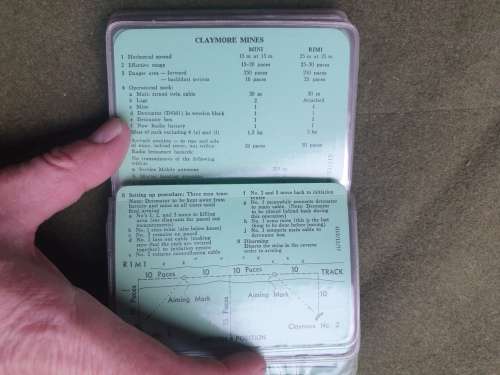 original Rhod bushwar era Rhod Regt snobby A6 size commanders aide memoir in complete clean conditon