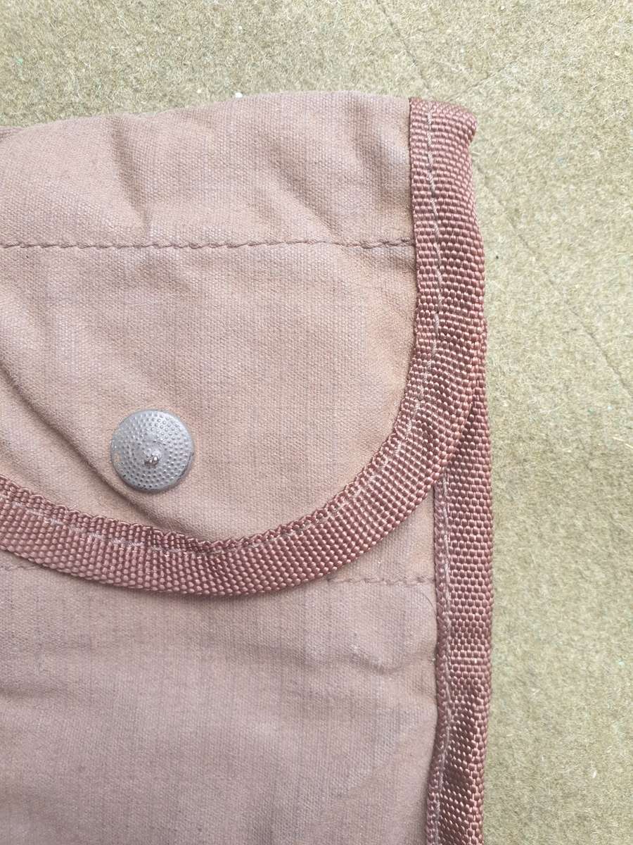 rare & original SWA/Angola Border war era patt 80 SADF issue small donkey brown ripstop canvas pouch