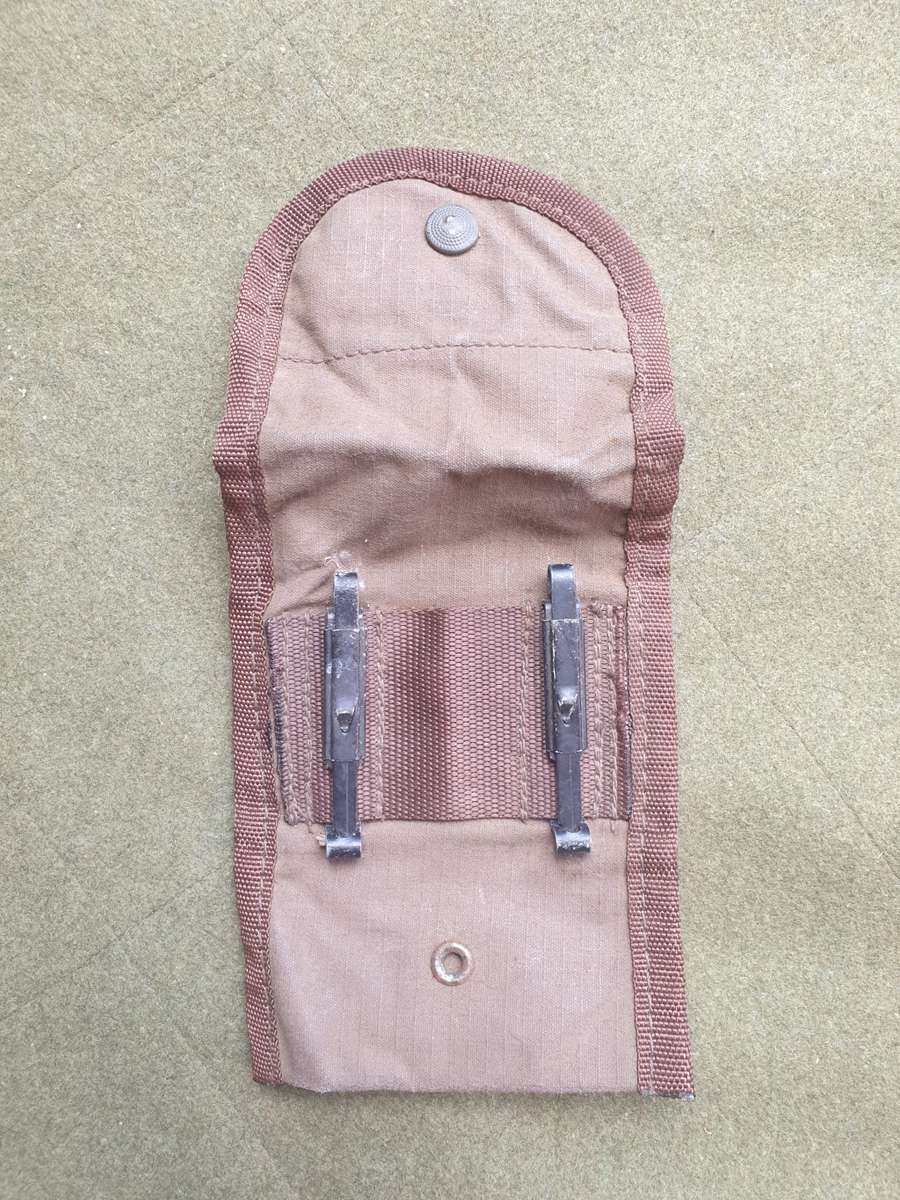 rare & original SWA/Angola Border war era patt 80 SADF issue small donkey brown ripstop canvas pouch