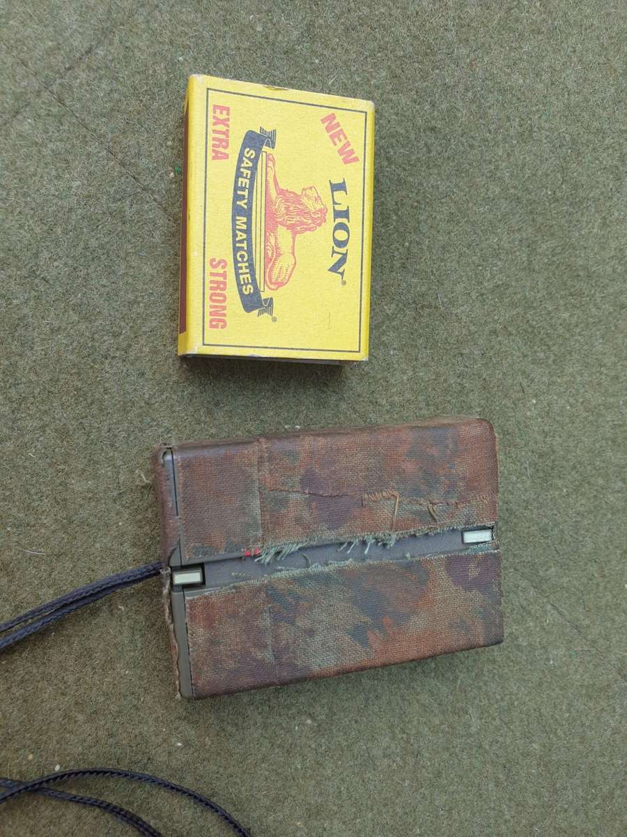 original SADF era 80s used SA SF Recce DP-1 RECTA Swiss small marching compass custom camo`ed