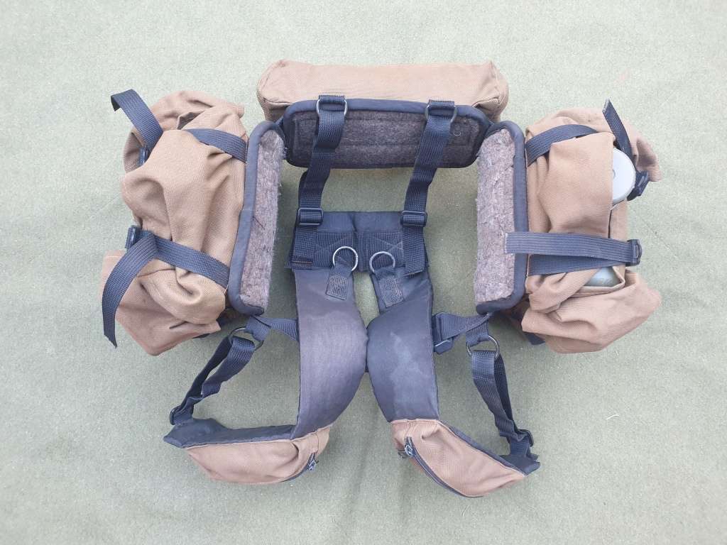 original SADF era Para Battalion issue Bateleur 90 (Backpacker made) belt kit in good used condition