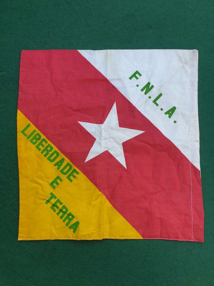 100% original SWA/ Angola period FNLA small battle flag - collected drect from SADF vet of Op Savanh
