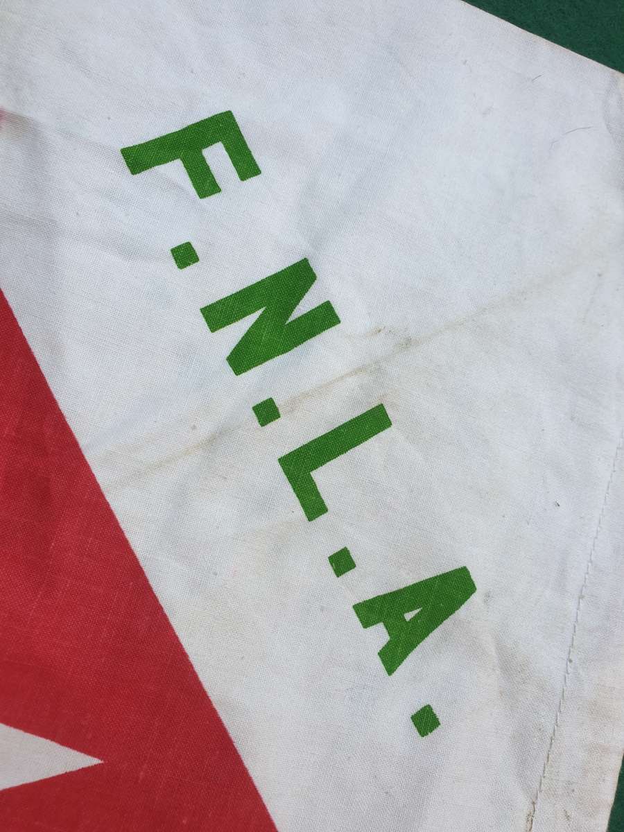 100% original SWA/ Angola period FNLA small battle flag - collected drect from SADF vet of Op Savanh