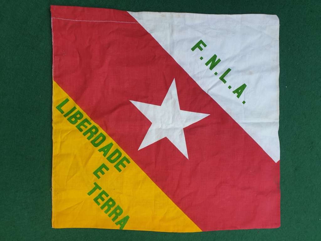 100% original SWA/ Angola period FNLA small battle flag - collected drect from SADF vet of Op Savanh