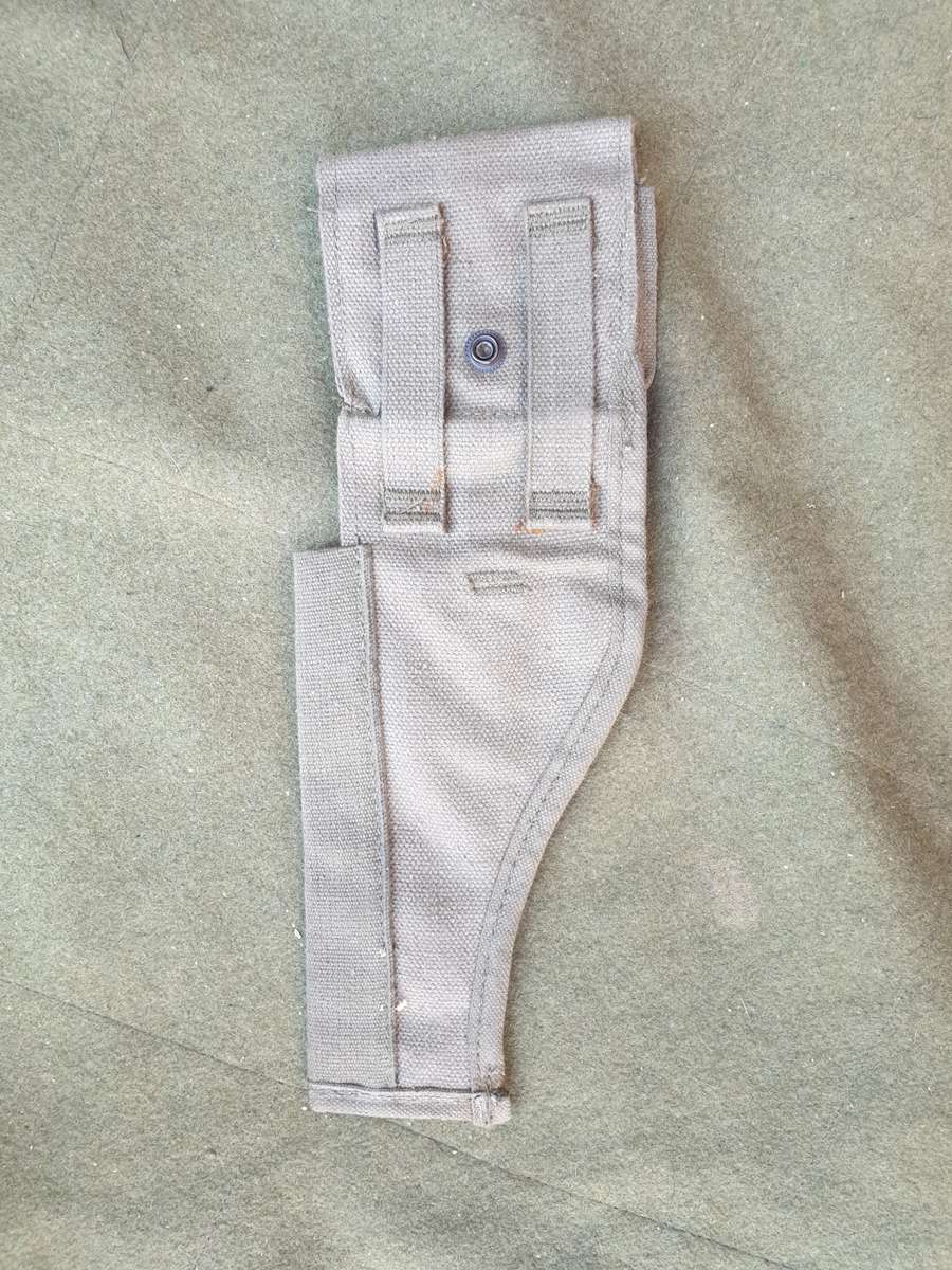 100% original as found & un-modified SADF era patt 70/73 sidearm revolver olive green canvas holster