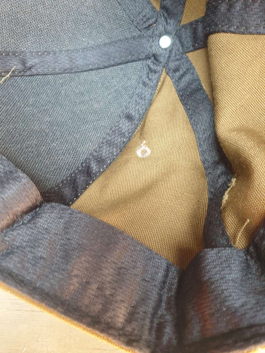 modern REPRO ball-cap sewn with ex SADF era nutria original cloth one-size fits most (adjustable)