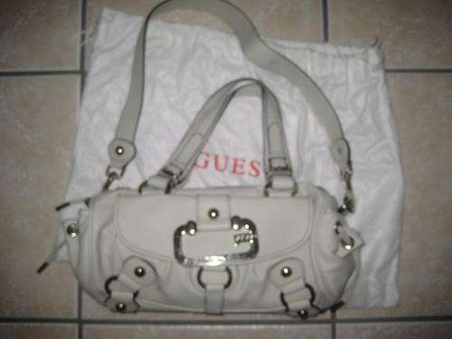 Original white leather Guess Handbag
