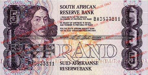 CL Stals first issue Five Rand!!!excellent condition!!!