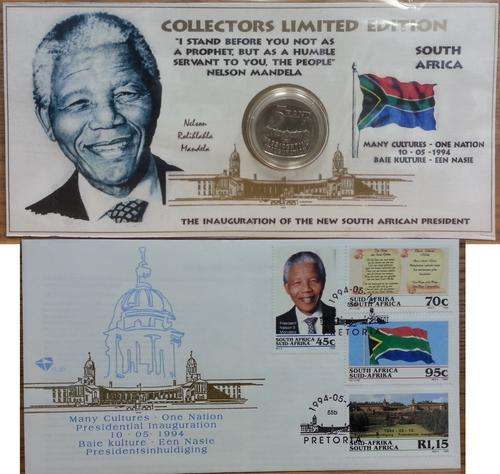 **COMBO SET** 1994 INAUGURATION COIN PACK & 1994 INAUGURATION FDC 6.3b**GREAT FOR COLLECTORS!!