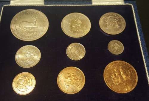 **1949 SOUTH AFRICA PROOF SET**IN SA MINT DISPLAY BOX AS ISSUED**
