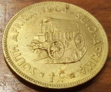 **REPUBLIC OF SOUTH AFRICA 1964 1c**RARE FIND**CONDITION AS PER SCAN**