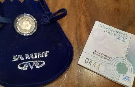 **2008 INTERNATIONAL POLAR YEAR TICKEY**IN SA MINT BAG WITH CERTIFICATE**