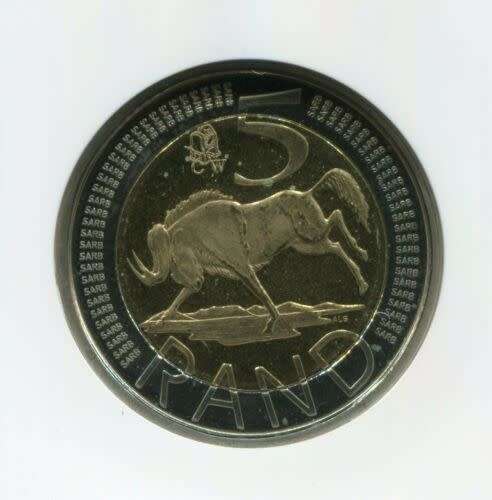 **2014 COIN WORLD OOM PAUL MINT MARK PROOF R5**IN SA MINT BOX**NO COA** BEAUTIFUL COIN**