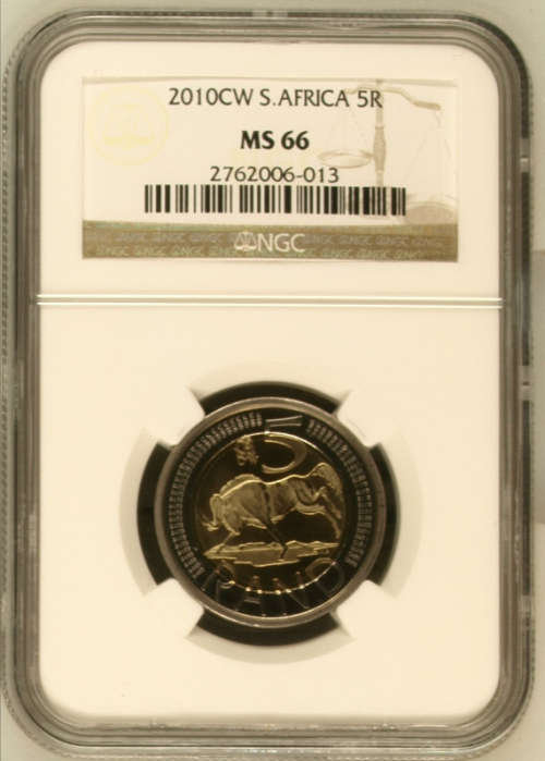 **ULTRA RARE**RSA 2010 COIN WORLD OOM PAUL MINT MARK R5 COIN MS66 NGC GRADED**