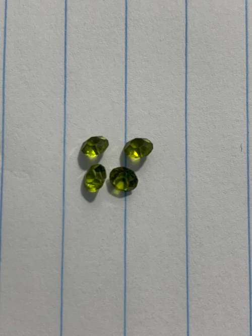 Green Peridot - 1 bid for 4 pieces