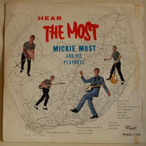 Mickie Most And His Playboys - Hear The Most (Very Rare LP - Vinyl Record)
