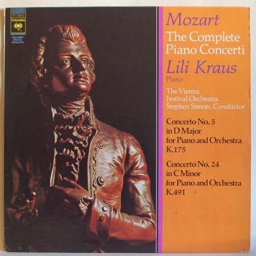 Mozart - Lili Kraus - Concerto No. 5 In D Major For Piano And Orchestre, K.175 (LP -Vinyl Record)