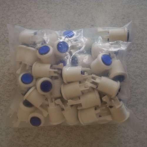 yenox arcade game buttons blank-blue