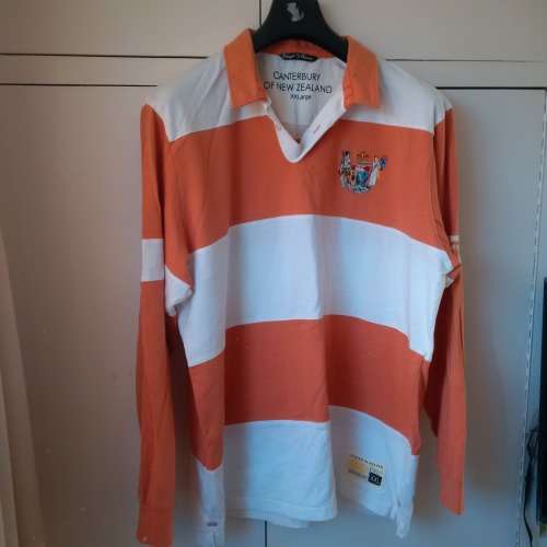 Canterbury Long Sleeve Top Orange Striped