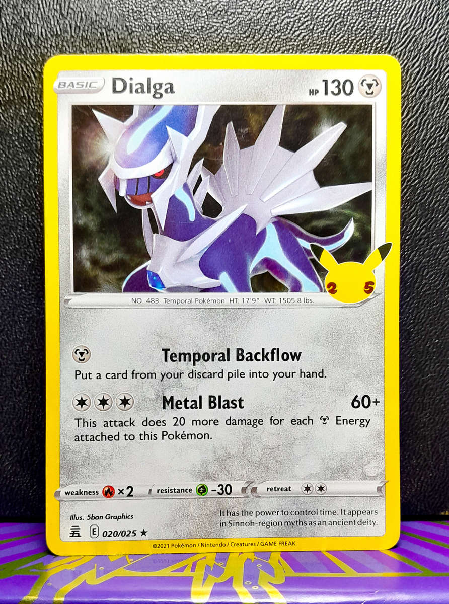 Pokemon Card - Dialga 020/025 - Holo Rare - Celebrations 25th Anniversary