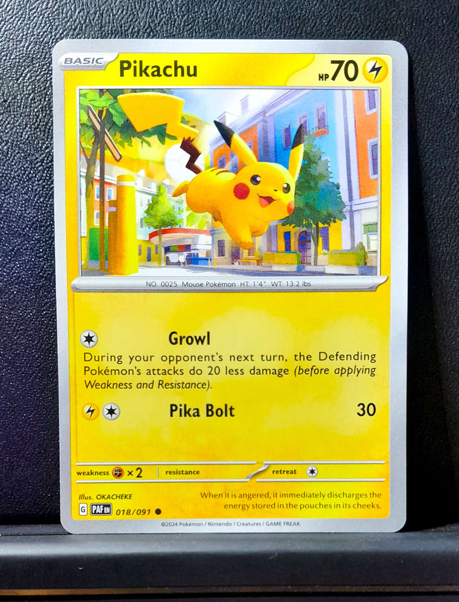 Pokemon Card - Pikachu 018/091 - Paldean Fates