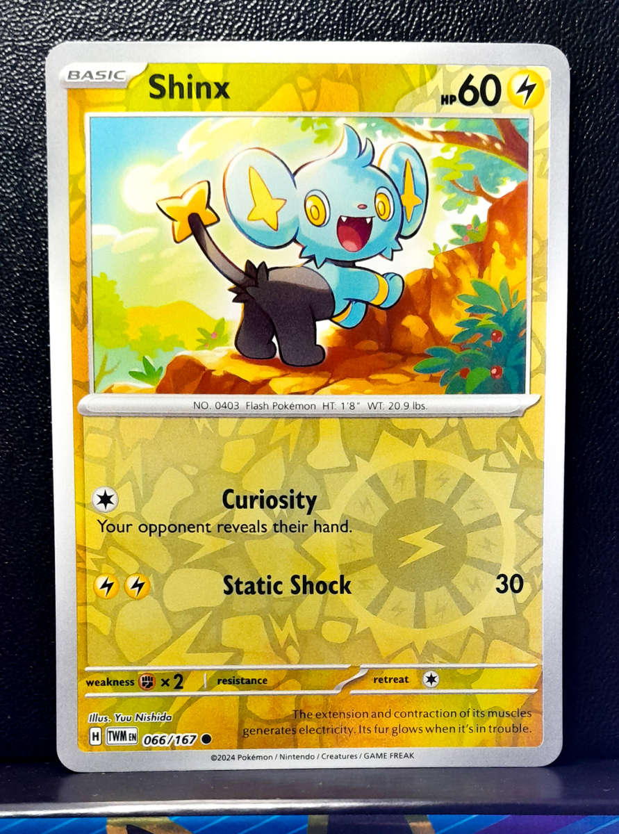 Pokemon Card  - Shinx 066/167 - Reverse Holofoil - Twilight Masquerade (NM)