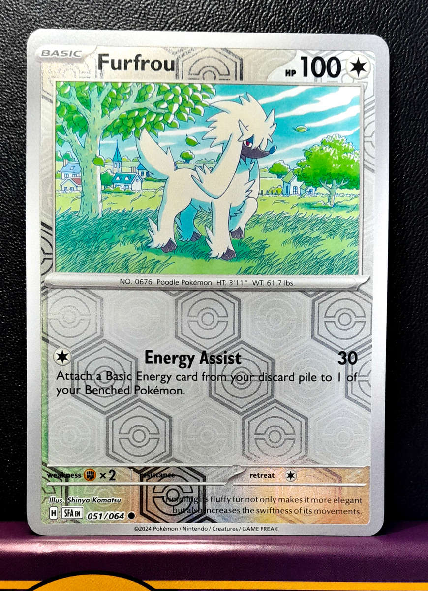 Pokemon Cards - Furfrou 051/064 - Reverse Holofoil  - Shrouded Fable (NM)