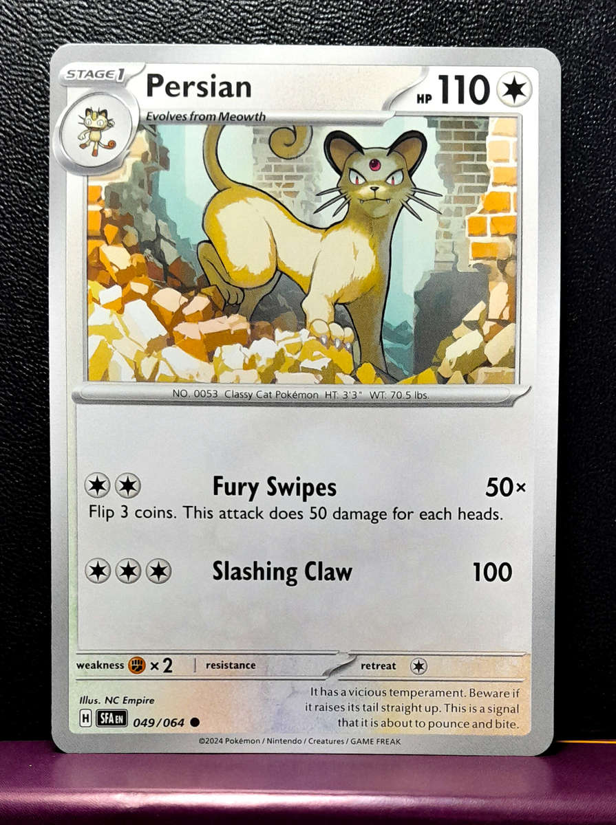 Pokemon Cards - Persian 049/064  - Shrouded Fable (NM)