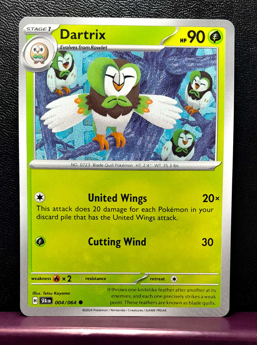Pokemon Cards - Dartrix 004/064  - Shrouded Fable (NM)