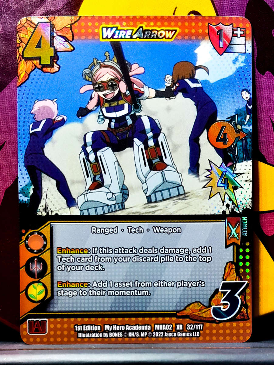 My Hero Academia CCG - 1st Edition- Universus - Wire Arrow 32/117 - XR - Holofoil - 2022 NM