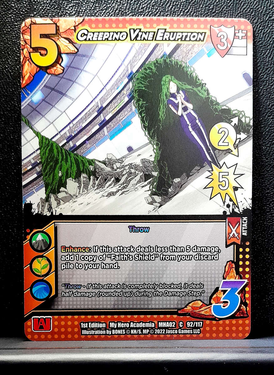 My Hero Academia CCG - 1st Edition- Universus - Creeping Vine Eruption 92/117 - 2022 NM