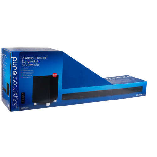 **LAST ONE***BRAND NEW WIRELESS PURE ACOUSTIC BLUETOOTH SOUND BAR AND WIRELESS SUB***