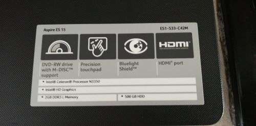 ****BRAND NEW ACER ASPIRE ES15 WITH NEW LAPTOP IN BOX***R99 FREIGHT**