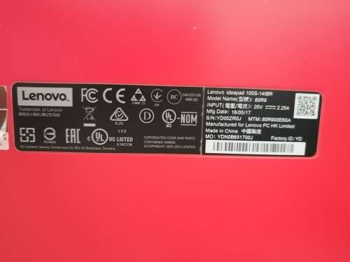 **RED LENOVO IDEAPAD 100S-141BE LAPTOP. THIN AND LIGHT , OVER 9HR BATTERY LIIFE ***